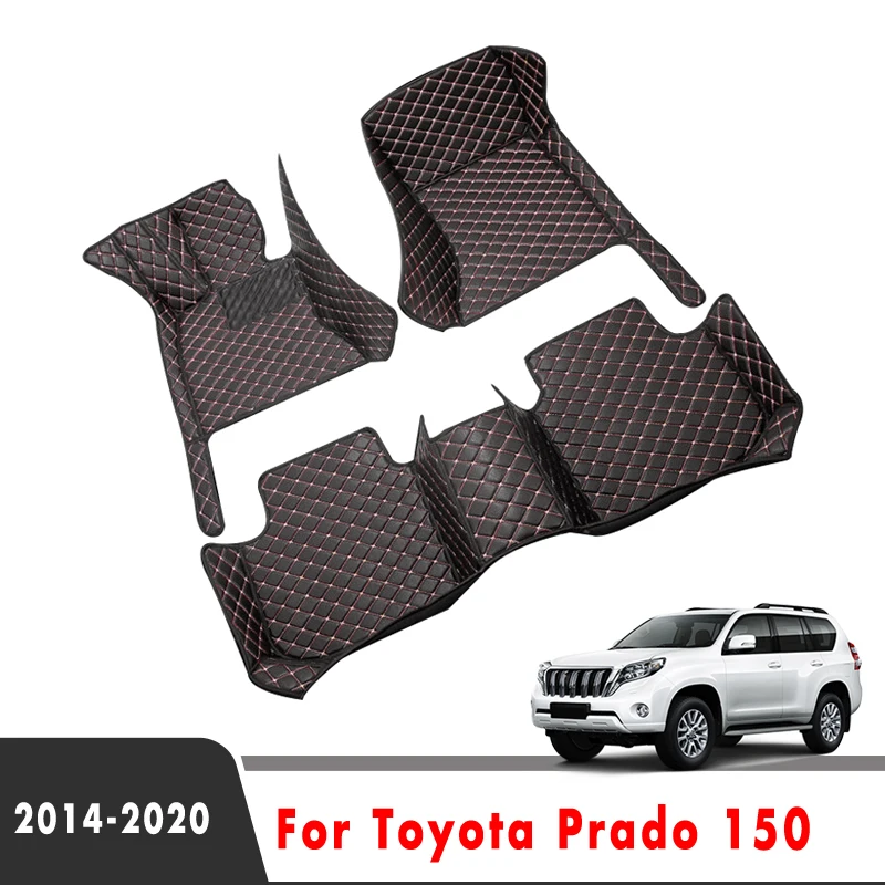 For Toyota Prado 150 2020 2019 2018 2017 2016 2015 2014 Car Floor Mats Accessories Protect Styling Parts Auto Carpets Waterproof