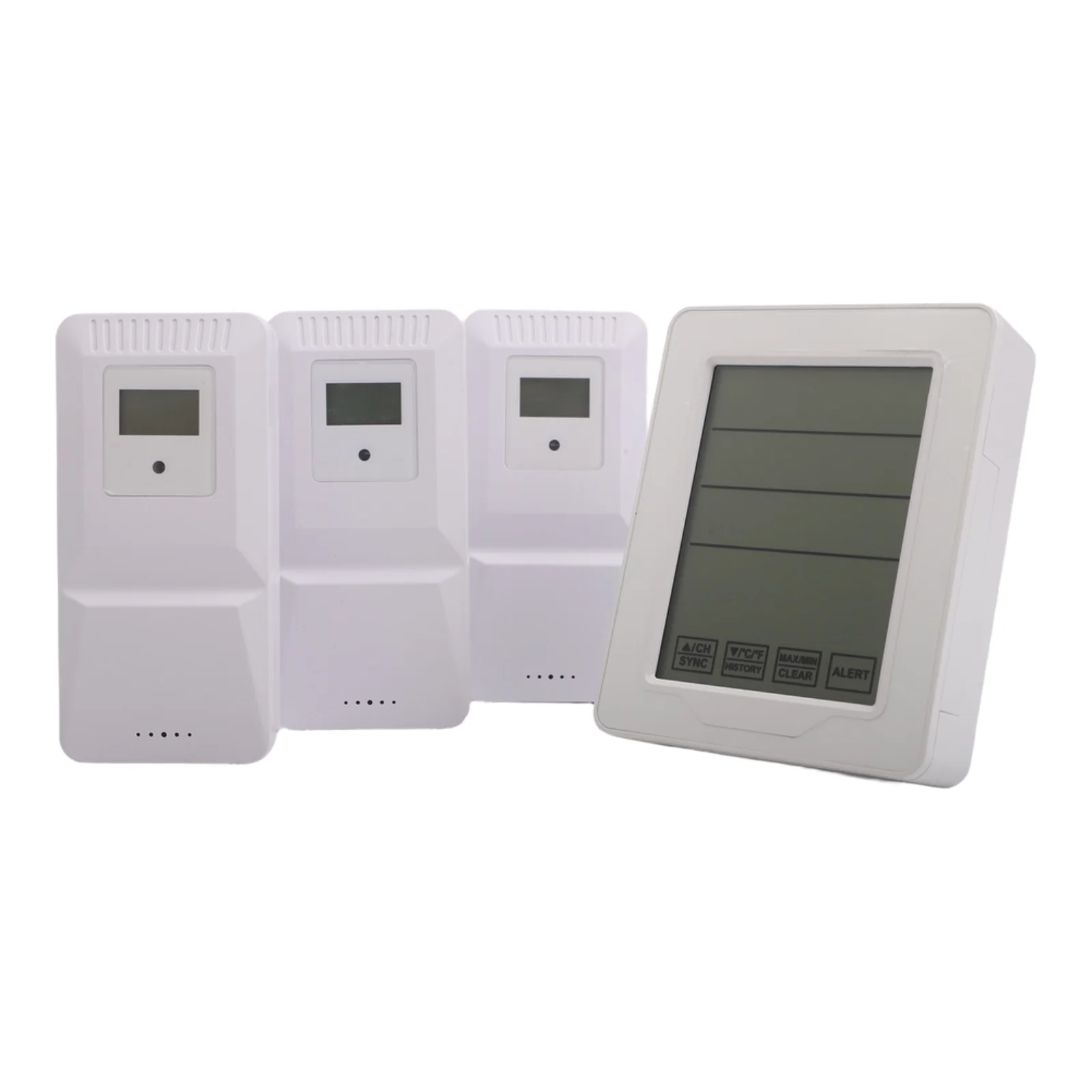 Wireless Thermometer with Three Sensors for Indoor Outdoor Temperature and Humidity Tracking with 150 Meter Range