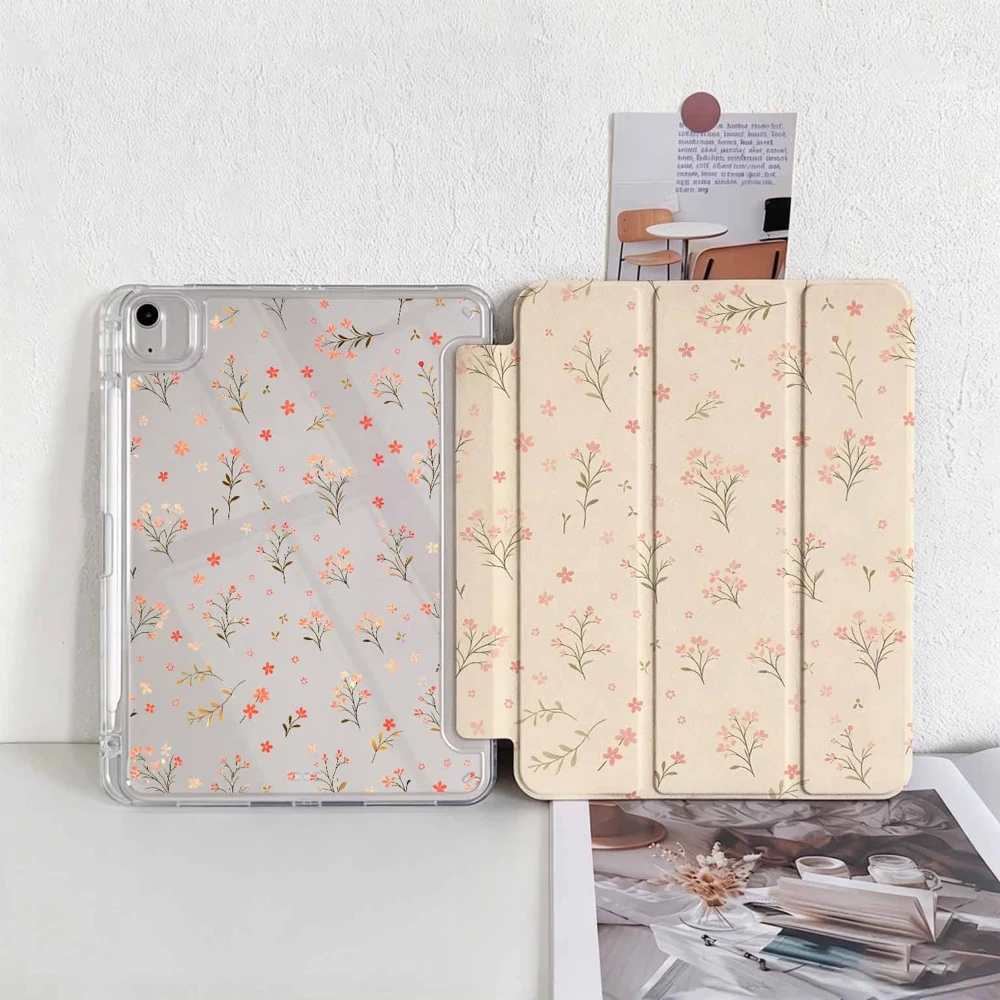 Ditsy Wildflower Floral For iPad Pro 11 12.9 13 A16 M2 M4 M3 M5 9.7 10.2 5/6/7/8/9/10/11th Mini Air 3 4 5 6 Tablet Case