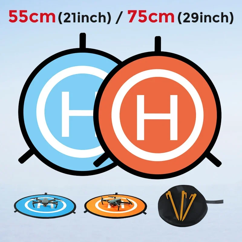 

55cm Drone Quadcopters Accessories Universal 75cm Foldable Landing Pad RC Dron Quadcopter Parking Apron Lawn Apron Pad Gifts
