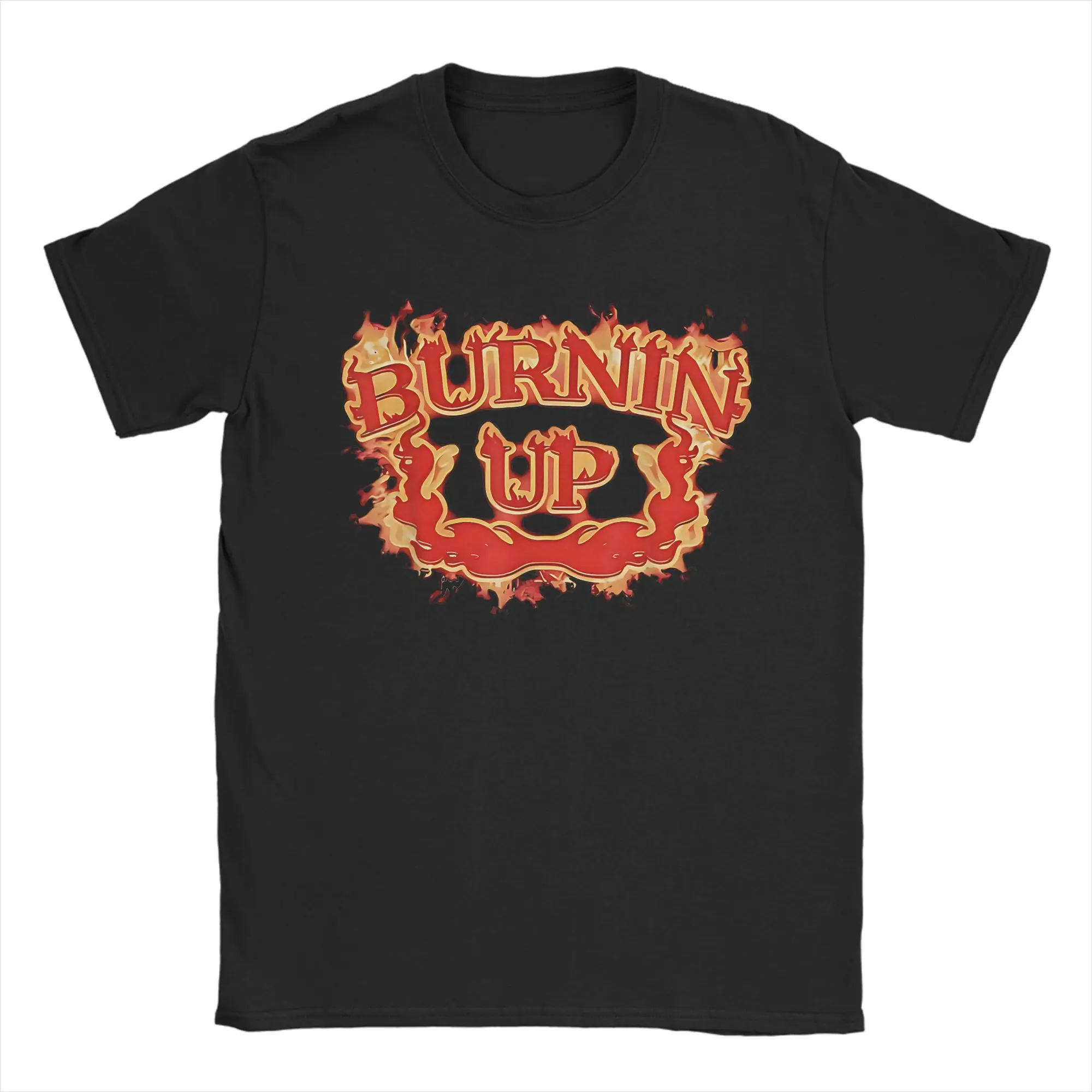 

Men's T-Shirt Music Brothers Burnin Up Flames Jonas Leisure Cotton Tee Short Sleeve Album Tour T Shirt Crew Neck Clothing Summer