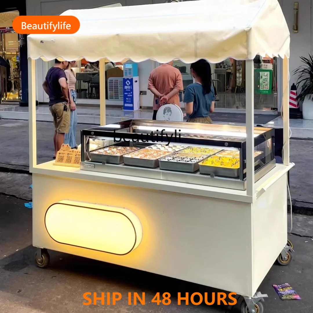 

FH Summer outdoor ice cream stall truck commercial custom movable display car multi-function trolley