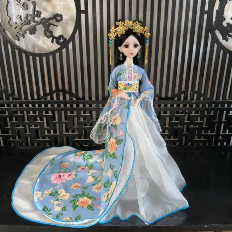 2026 新中国風 30 センチメートル漢服人形おもちゃ中国古代衣装女の子の人形子供の古代スタイルの人形ギフト用 LI936