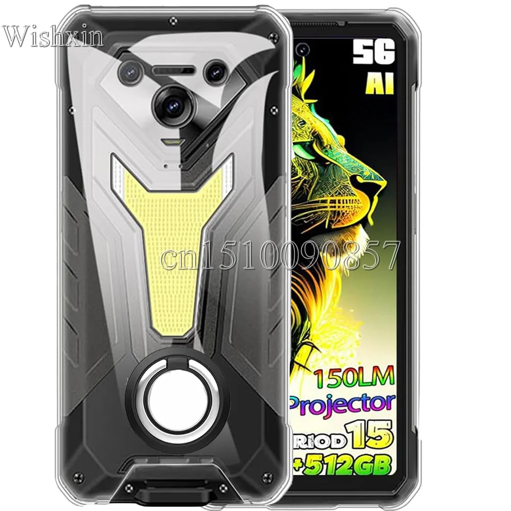 Funda para Ulefone Armor 34 Pro soporte de anillo a prueba de golpes suave TPU Kickstand Funda para Ulefone Armor 34 Pro 5G Couqe Funda