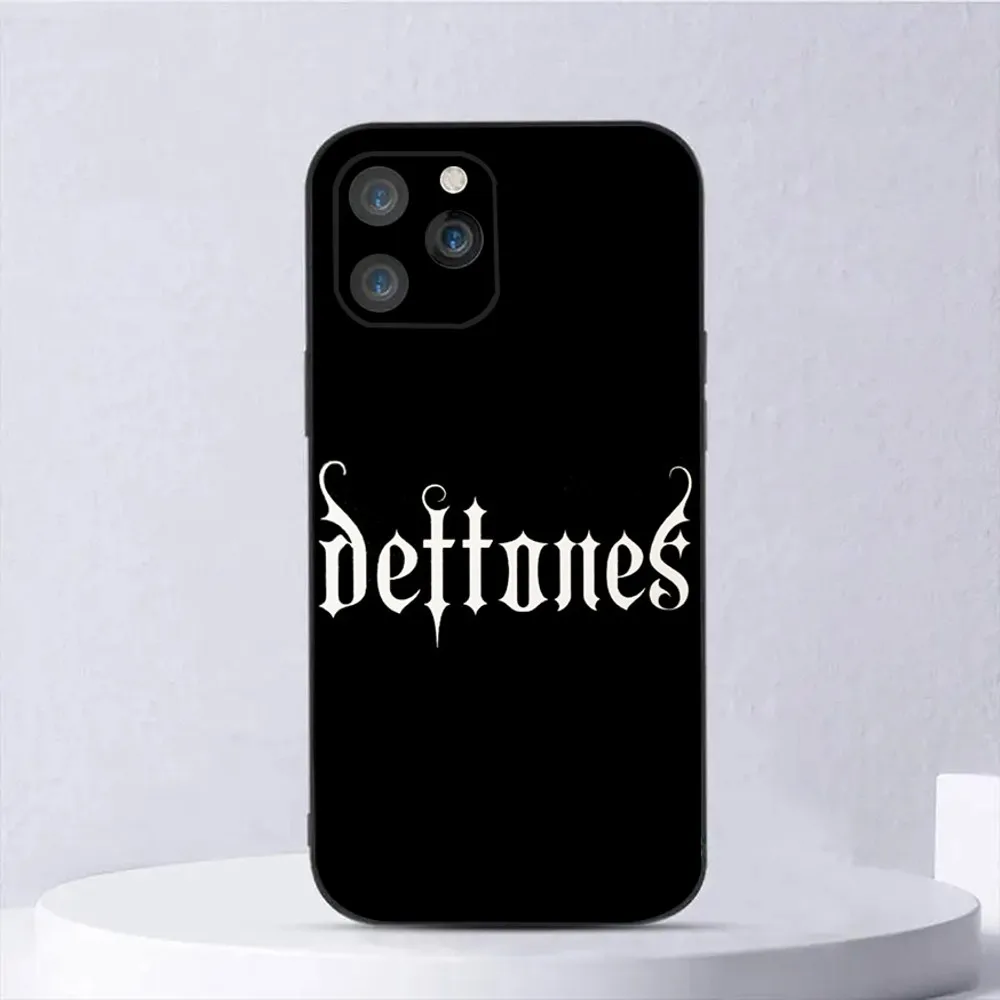 Rock Band D-Deftones Phone Case For iPhone 15,14,13,12,11,Plus,Pro Max,XS,X,XR,SE,Mini,8,7 Soft Silicone Black Cover