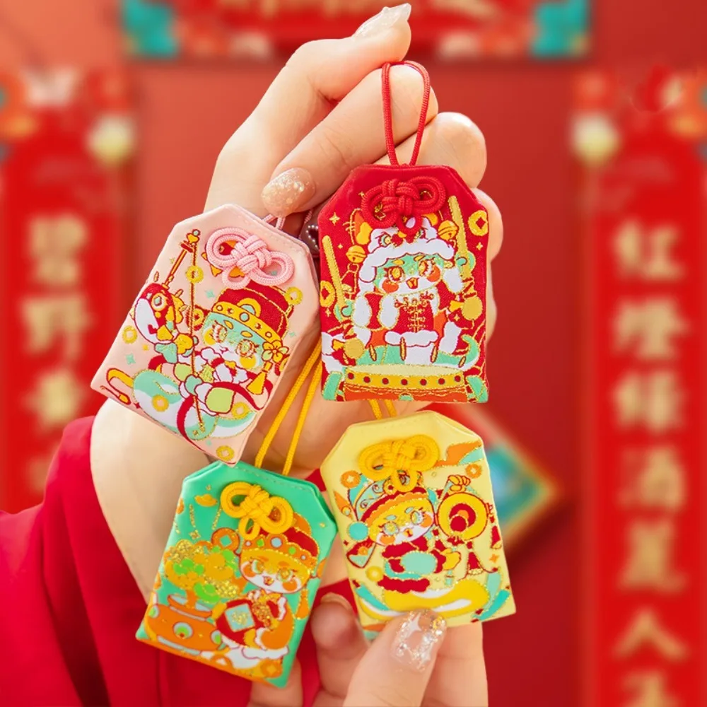 

National Style Snake New Year Small Sachet Cute Traditional Amulet Bag Reusable Cartoon Hanging Ornaments Home