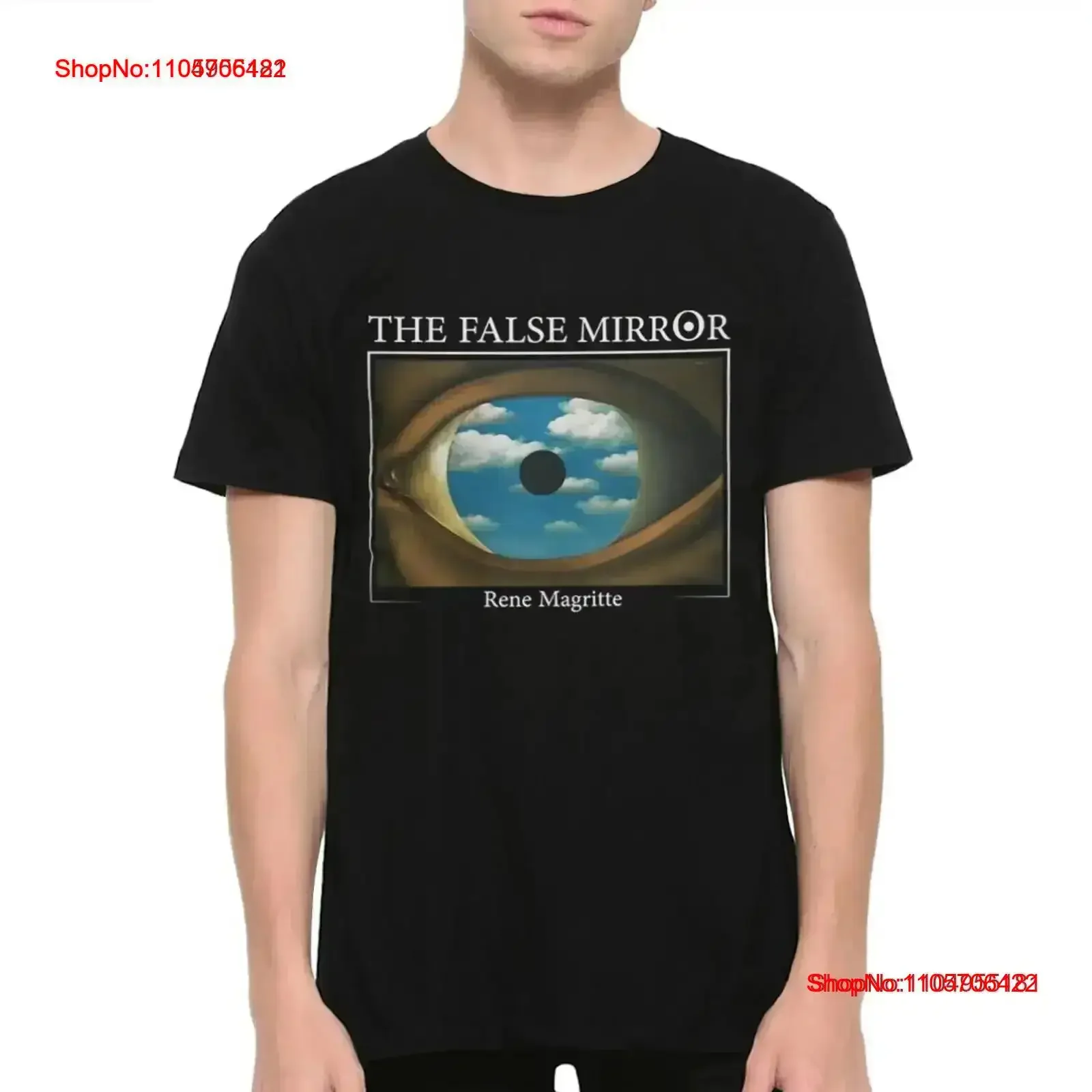 The False Mirror by Rene Magritte T Shirt Cotton Sizes vintage Washed Breathable Top For Everyday Wear Stylish Versatile