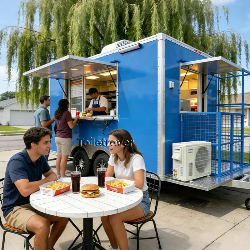 

Полностью оборудованная кухня на колесах из нержавеющей стали: передвижной фудтрак, прицеп для коммерческого использования, настраиваемый, в продаже