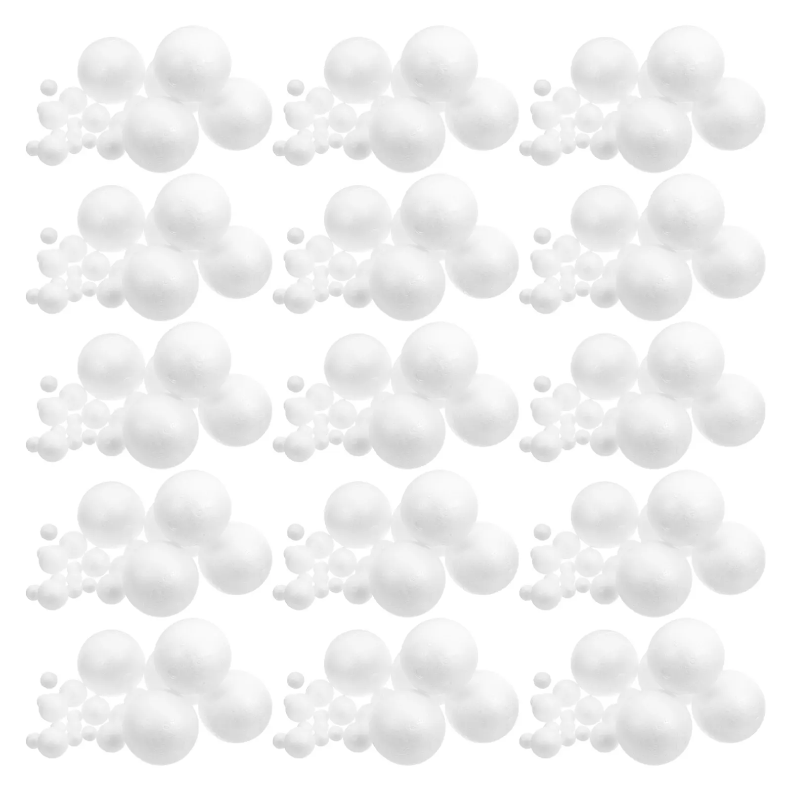 175Pcs Craft Foam Balls Polystyrene Round Smooth Sphere Lightweight Christmas Holiday DIY School Art Projects Family Gathering