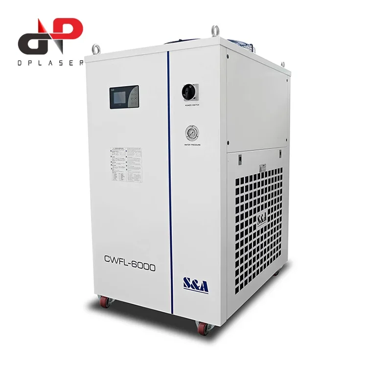 refrigeratore d'acqua 6000W 6KW S&A CWFL-6000 per macchina da taglio laser a fibra metallica