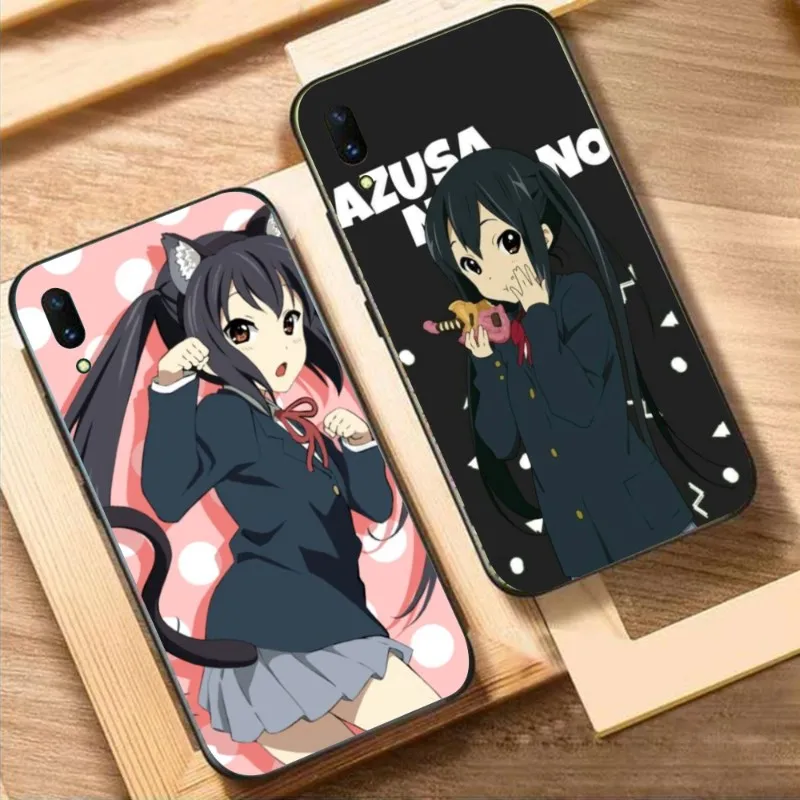 K-ON Nakano Azusa Phone Case for Huawei Mate 40 30 20 10 Pro Lite Nova 9 8 5T Y7p Y7 Black Soft Phone Cover Funda