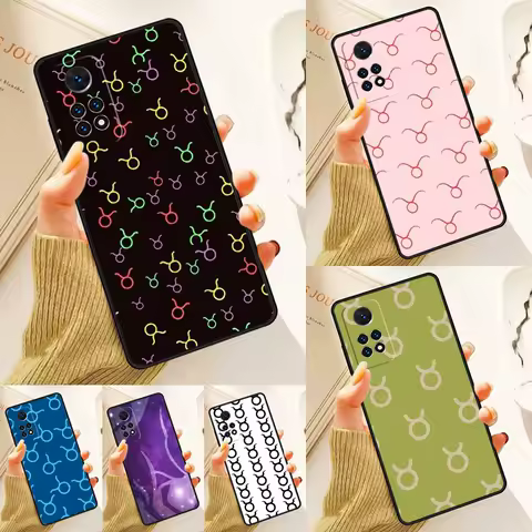 Taurus Pattern Case For Samsung Galaxy S24 Plus S23 S20 S21FE Lite S22 Ultra Note 20 S8 S9 S10 Phone Coque