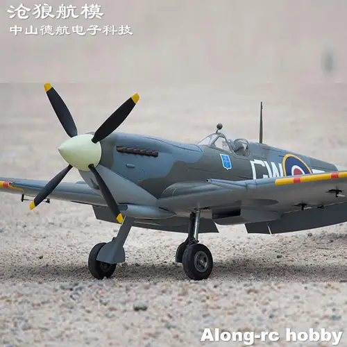 비행 라인 RC 비행기 1.6 m1600mm 날개 길이 스핏파이어 제2차 세계 대전 항공기 RC 모델 비행기 PNP(개폐식 랜딩 기어 포함)