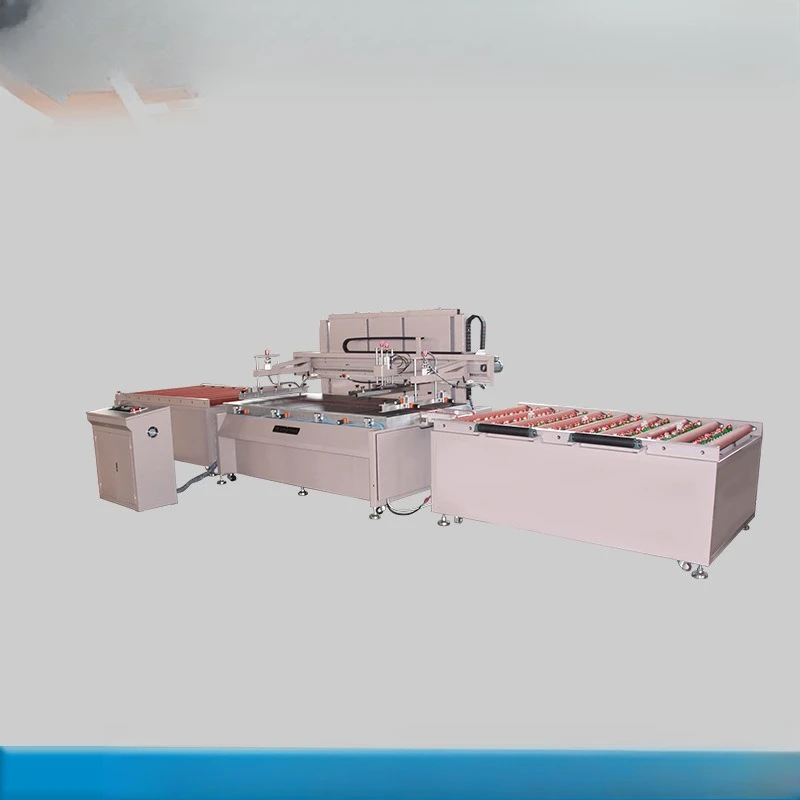 Glass black frame flat printing machine, automatic positioning two-color color screen printing machine