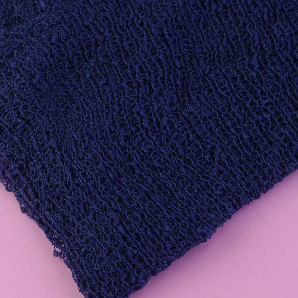 الوليد الطفل طويل تموج بسط التفاف الأزرق الداكن الطفل التفاف صور الدعامة حفلة عيد ميلاد التصوير الفوتوغرافي الوليد يلتف #4