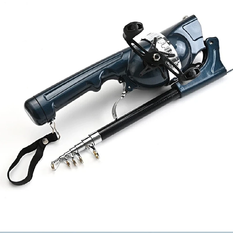 Diaodele Upgraded Folding Casting Fishing Rod Portable Short Section Dual Crank Carbon Fiber Titanium Alloy Guide For Anglers