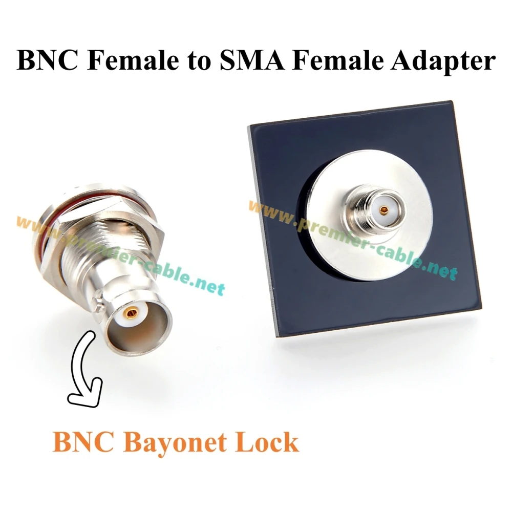 BNC-Buchse auf SMA-Buchse Schottwandadapter 50 Ohm HF-Koaxialstecker für HF-Antenne, SDR-Radio, Amateurfunk, Testgeräte – Detail 5