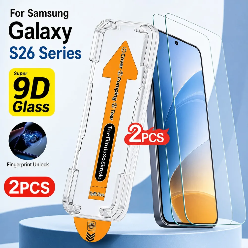 2PCS Tempered Glass For Samsung Galaxy S25 S25 FE HD Screen Protector For Samsung Galaxy S25 Ultra S25+ S25 Edge Anti-Scratch