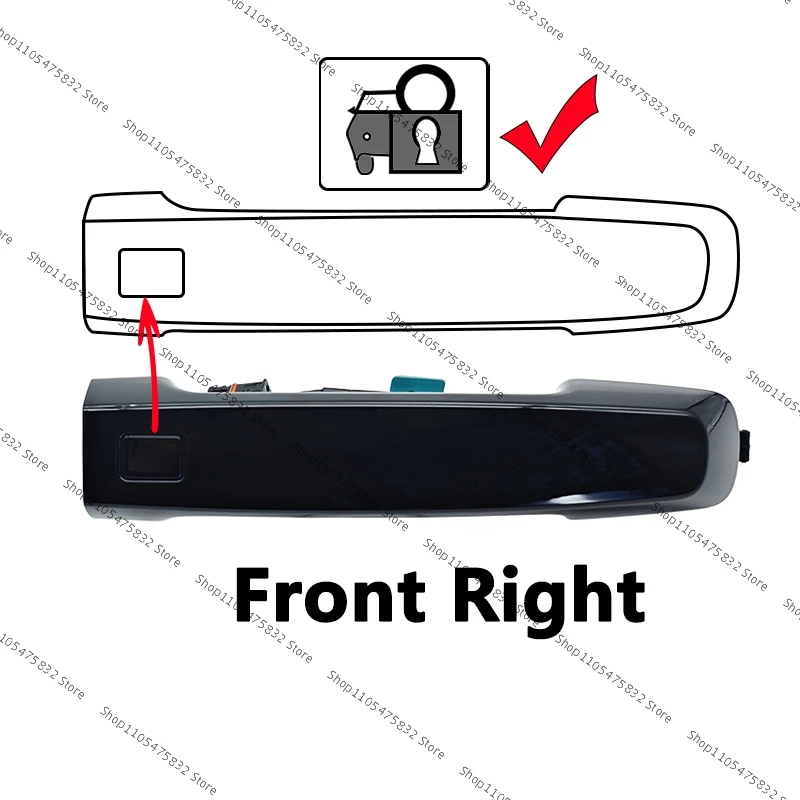 3608104XVD01A 3608102XKN04A For Haval Dargo 2020 - 2024 Automobile Door Exterior Keyless Handle