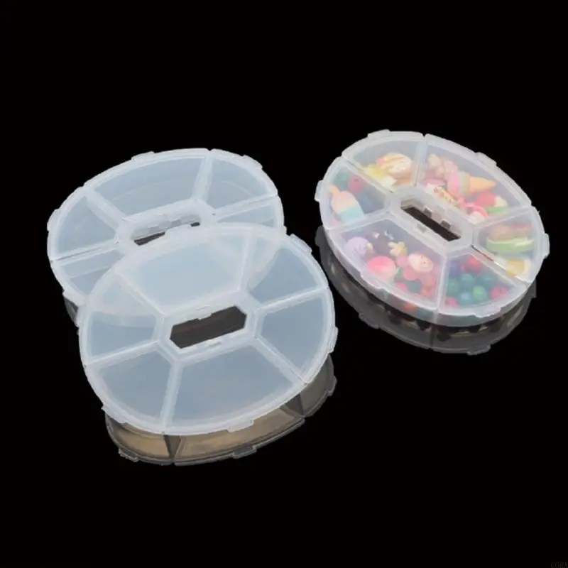 CORA Round Desk Organizers For Small Office Supplies Open Top Design Nonslip Base