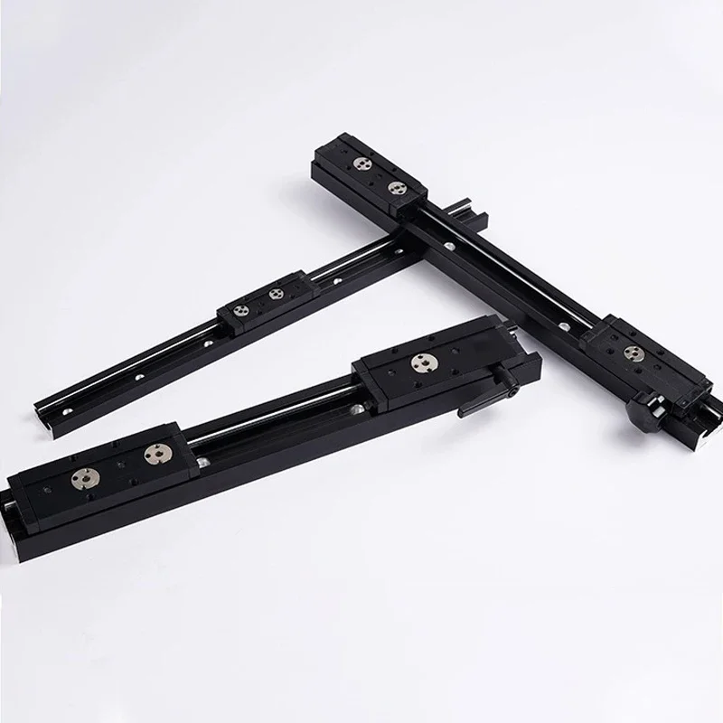 1pc linear guide black Silver Built-in dual-axis 28mm SGR10 Roller slide 1 set: 1 SGB10 block and 1 SGR10 Woodworking guide cnc