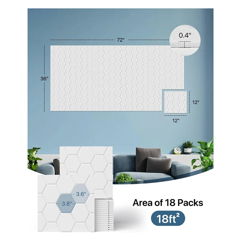 

A56X Acoustic Panels Soundproof Wall Panels Self Adhesive Acoustic Panels Soundproof Panels 12 Pack