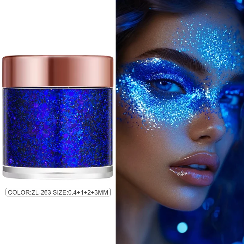 Kameleon Glitter Gel Pailletten voor Oog- en Lichaamshaar Make-up, Langdurige Shimmer Gezicht Make-up Decoraties voor DIY Kunst & Feestjes