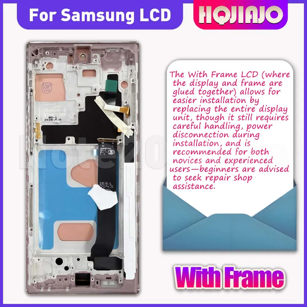 For Samsung NOTE20 UlTRA SM-N985F N985F 6.9'' TFT LCD Display Touch Screen Digitizer Assembly Replacement note20 ultra repair