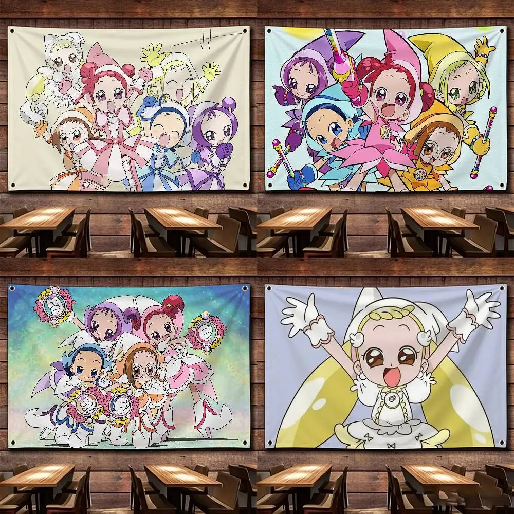 

Cute Ojamajos D-Doremis Flags Wall Hanging Tapestry Outdoor Garage Room Decorative flag Background Blanket
