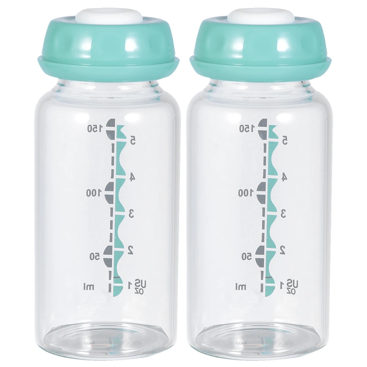 

2 Pcs Breast Milk Storage Bottle Nursing Wide Size Feeder for Infants Baby Feeding Standard Caliber