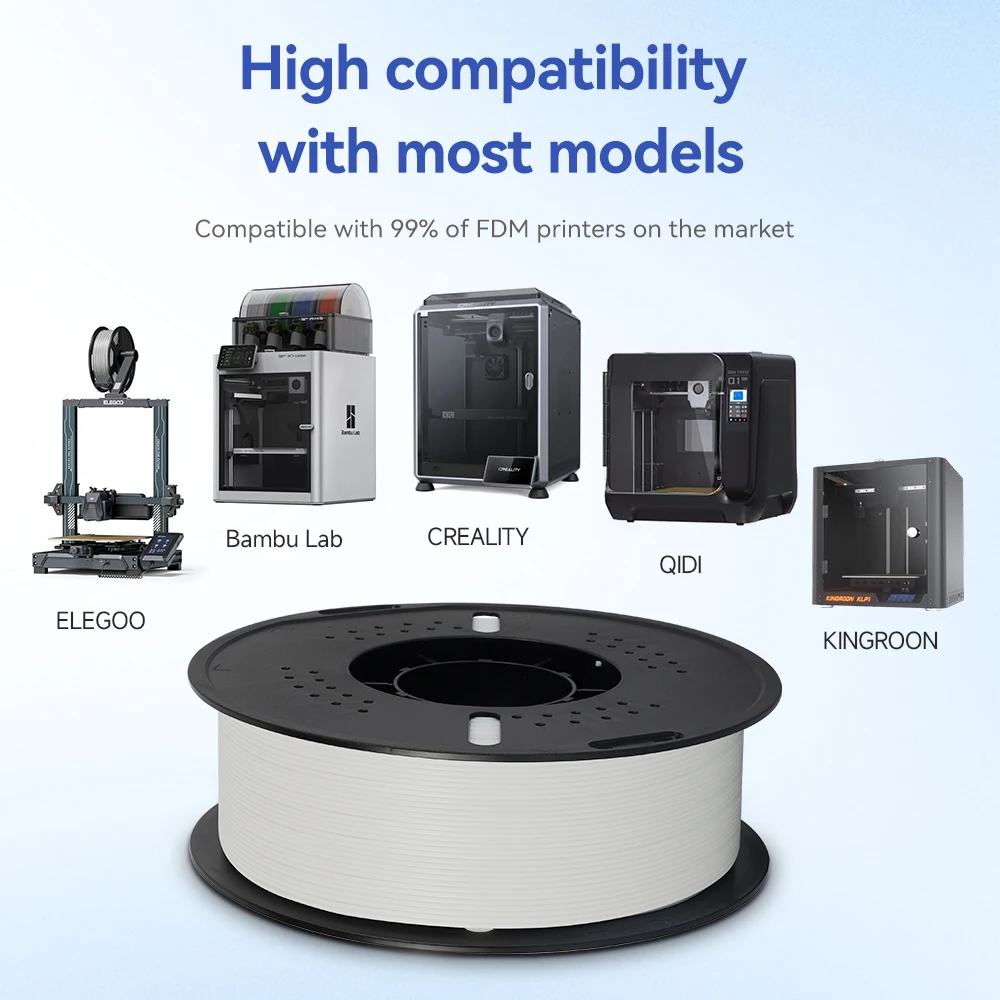 KINGROON 5/10 كجم PLA خيوط 1.75 مللي متر صديقة للبيئة صلابة جيدة خيوط الطباعة للطابعات FDM ثلاثية الأبعاد المواد شحن مجاني