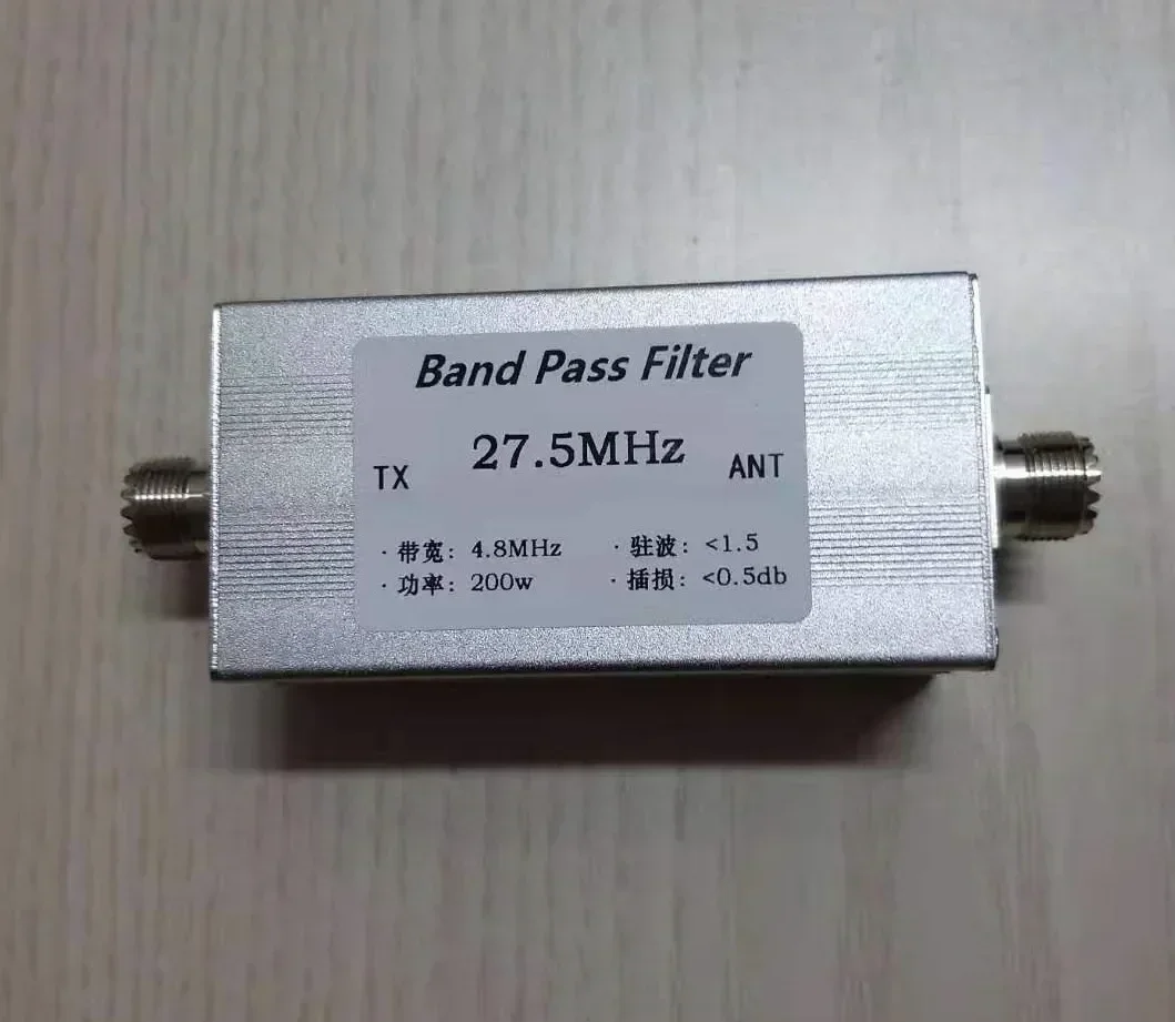 

HF 27.5 MHz High Isolation, Bandpass, Filter, Narrowband BPF 10 Meter Band