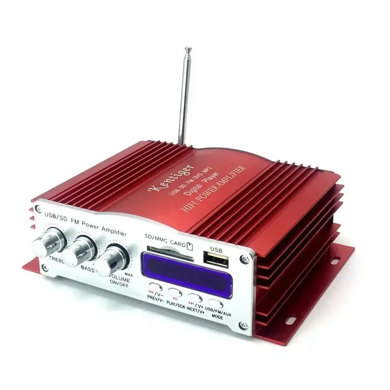 3001 4 Channel Amplifier With Remote Control USB/SD Card Player FM Radio 12V5A Power Adapter And AUX Cable Optional