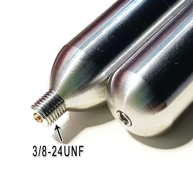 Refillable 24g 33g CO2 Cartridge Inflatable Charger Gas Can Refilling Air Cylinder for Lifebuoy Life Jacket Beauty Instrume