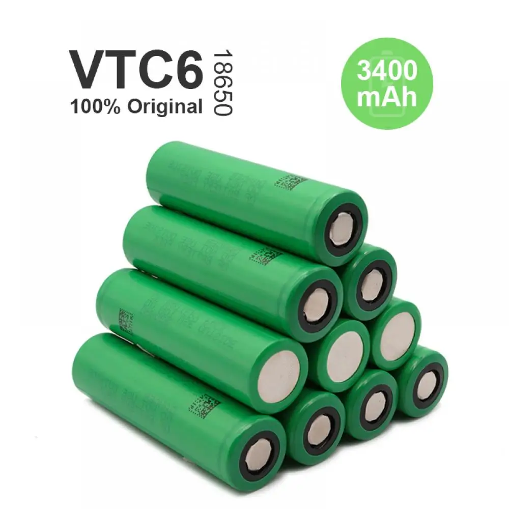 100% Original VTC6 3.7V 3000mAh Li ion Rechargeable 18650 Battery for Sony Toys Tools Flashlight Remote Control Screwdriver