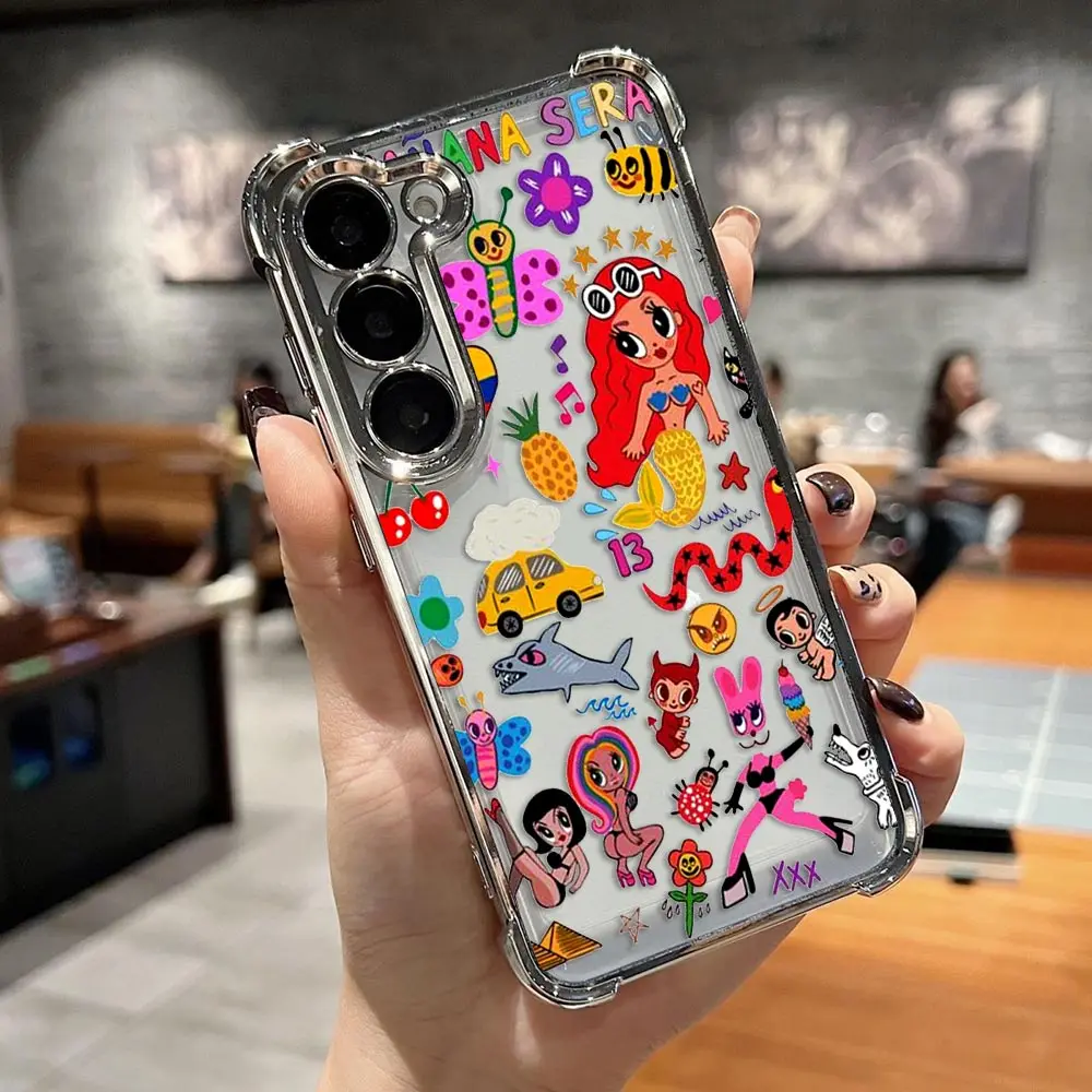 K-Karol G Manana Bonito Clear Phone Case For Samsung A73 A57 A56 A54 A53 A52 A51 A36 A33 A32 A26 A23 A22 A16 A13 A06 A05 Funda