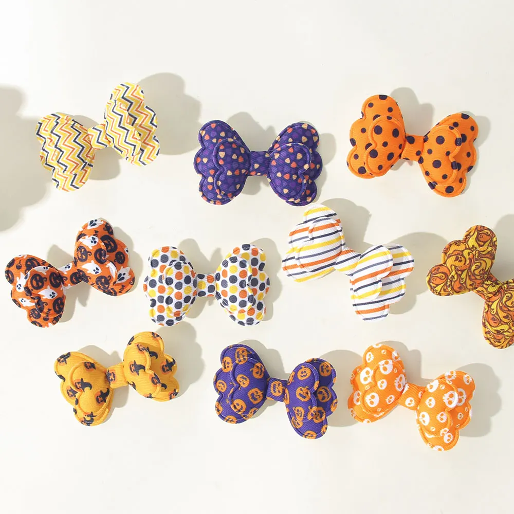 Halloween Hair Accessories for Girls with Bows and Clips