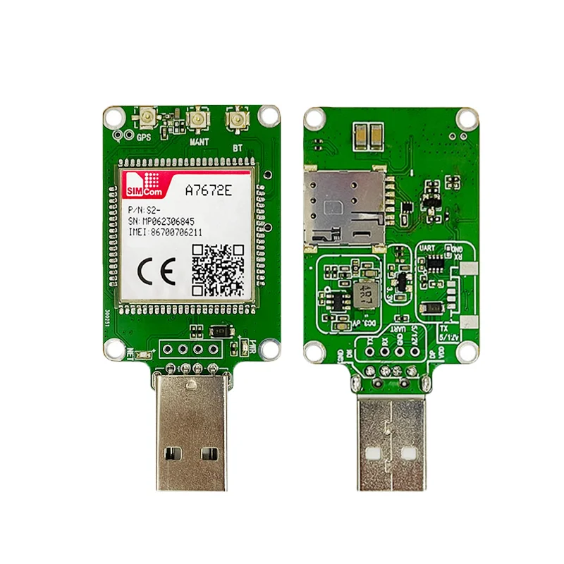 SIMcom-A7672E LTE CAT1 Dongle, A7672E-FASE, 1 piezas, con GPS