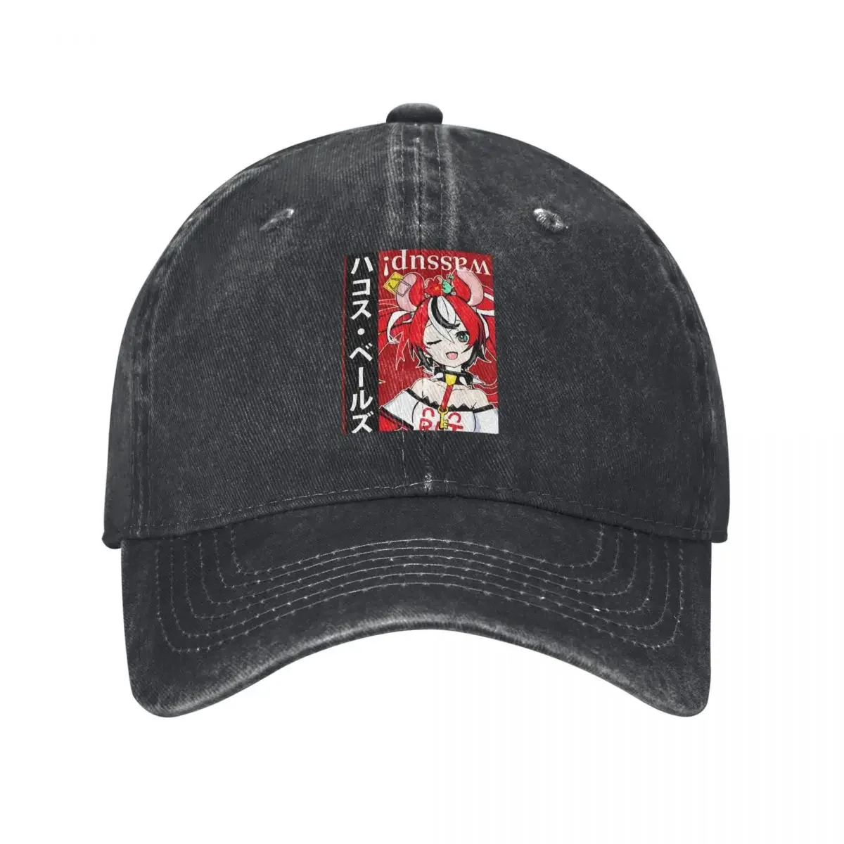 Hololive EN Council, Hakos Baelz, Anime Graphic demin Trucker Hat Lightweight Men's Caps Women's Baseball Cap