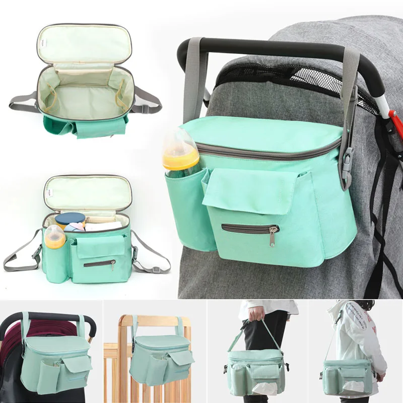 Passeggino borsa Organizer carrello multifunzionale impermeabile di grande capacità carrozzina accessori per carrozzina