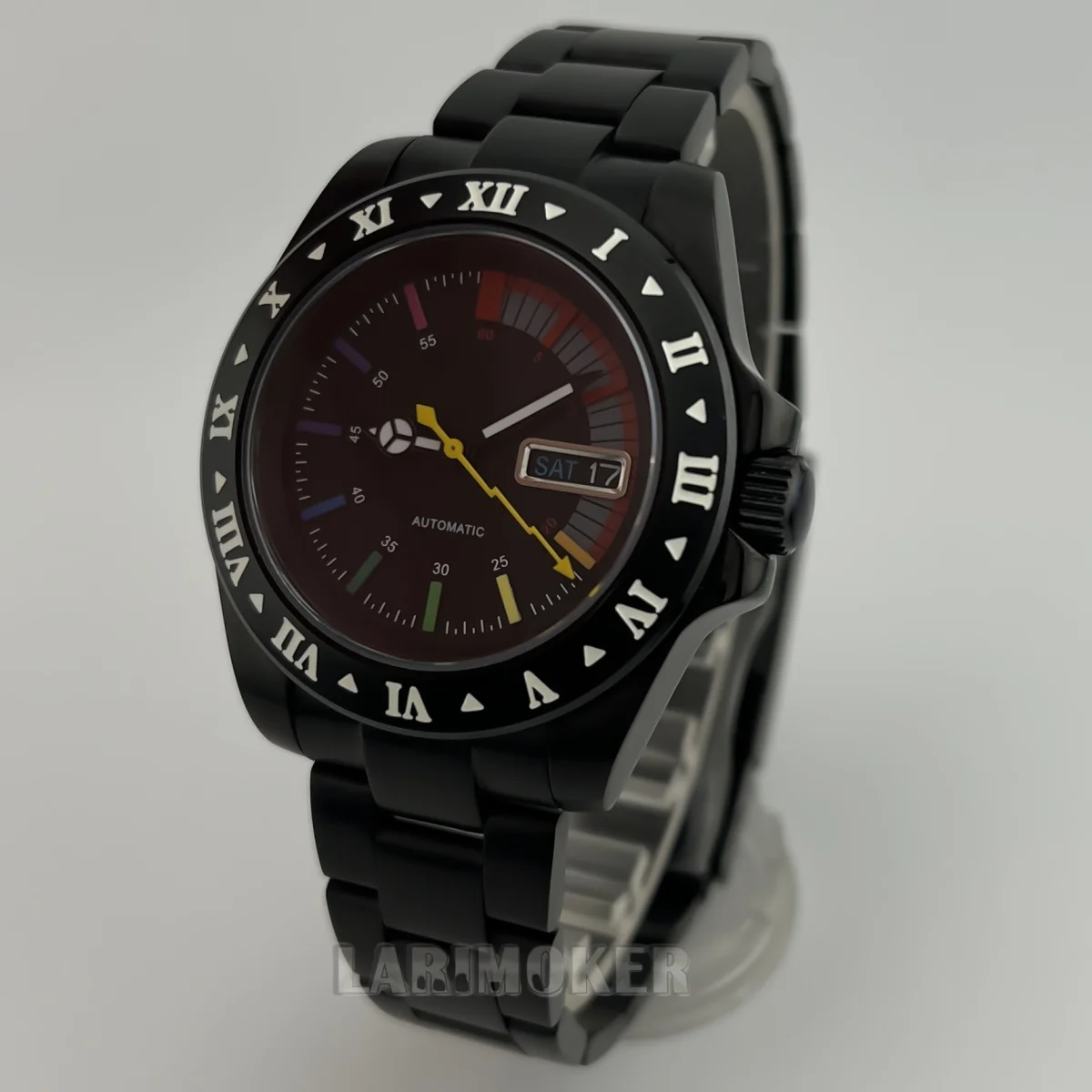 40 мм NH36 автоматические механические часы корпус из нержавеющей стали сапфировое стекло зеленые светящиеся повседневные и модные мужские наручные часы