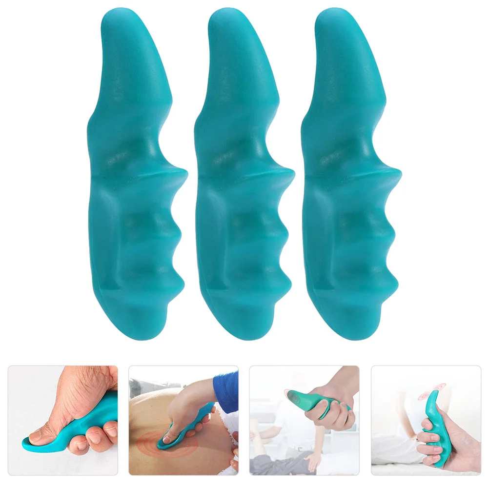 

3 Pcs Thumb Massager Cane Hand Supply Small Neck Household Acupoint Body The Face