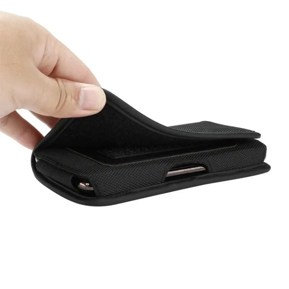 

Oxford Belt Clip Phone Bag Wear-resisting Horizontal Style Waist Pouch Phone Cover Attached Durable Phone Oxford Cover Pouch