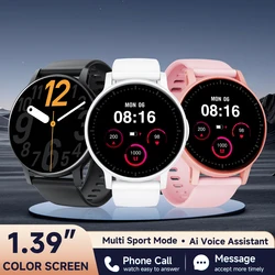 New Smart Watch 2024 Women 1.39” Screen Heart Rate Monitor Bluetooth Call Sport Mode Fitness Custom Dial For Android IOS Woma