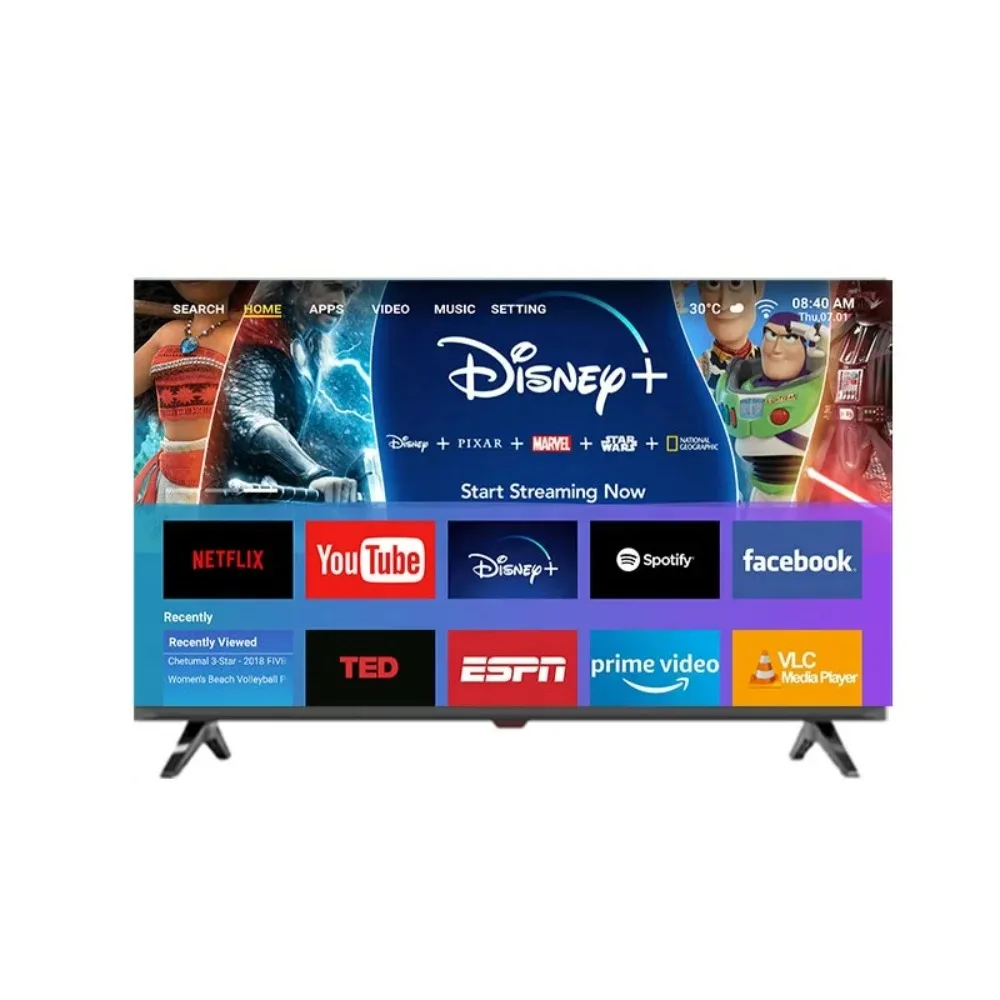 43 Inch Smart TV Android 11.0, UHD LED LCD HDR10 IPS Display, with WiFi Bluetooth, USB HDMI, Support Netflix Prime Video