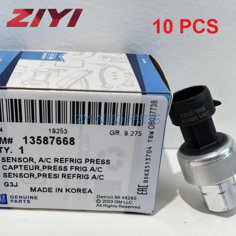 10PCS 13587668 MEXICO Original AC Pressure Switch for Chevrolet Cruze Opel Chevy Aveo Captiva Buick Astra Vectra Zafira 22678731