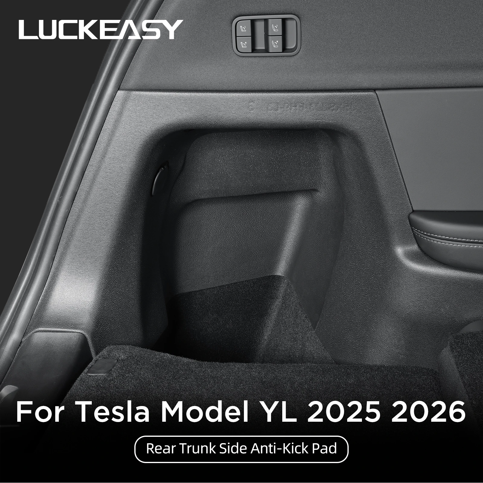 Pour Tesla Model Y L 6 Sitze 2025-2026 Hinterer Kofferraum Seitlicher Anti-Kick-Schutz Auto Anti-Schmutz-Pad Vollständiger Schutz-Kit Accessoire