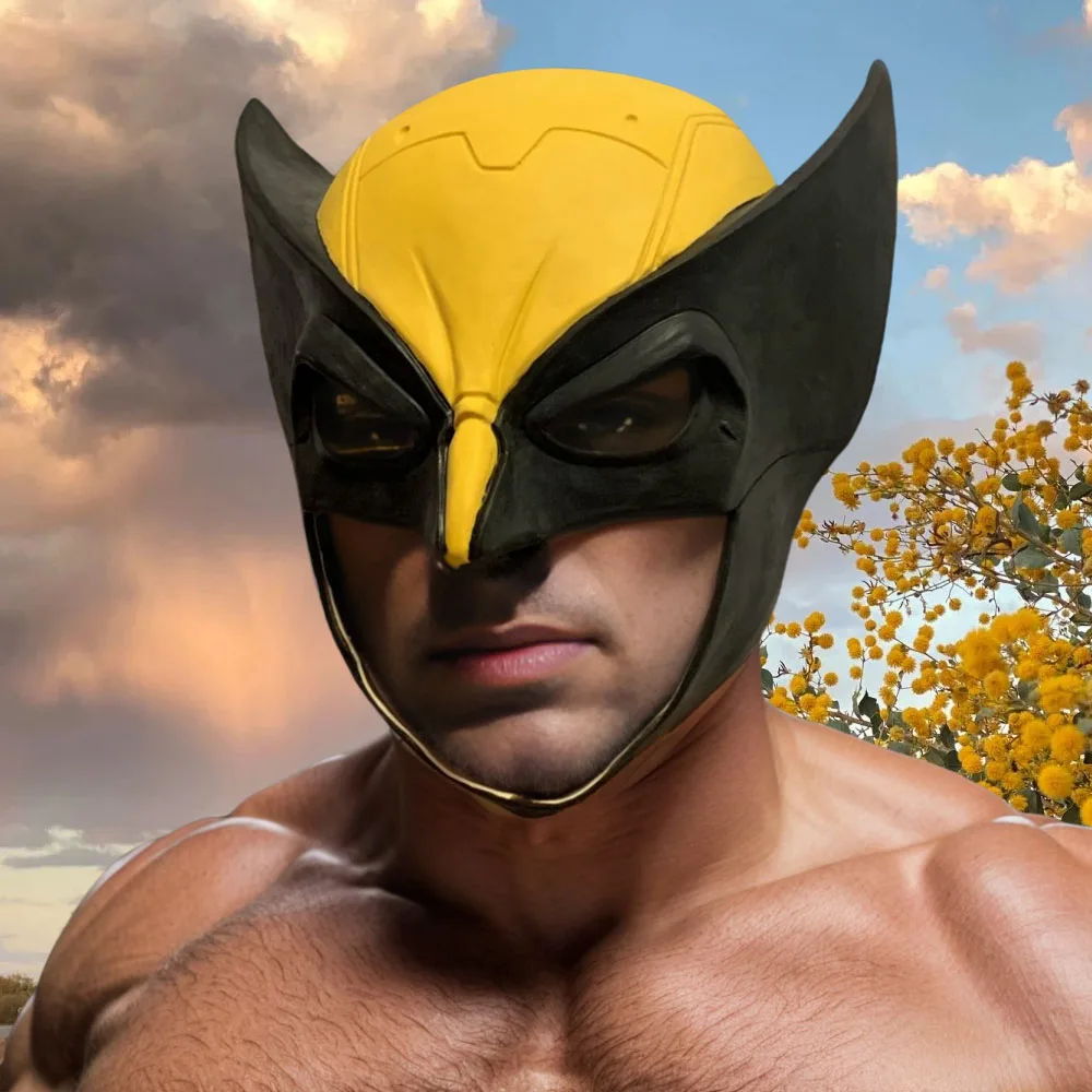 Vendita calda Wolverine maschera film Cosplay Prop Costume di Halloween copricapo in lattice di alta qualità Costume di carnevale forniture per