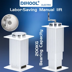 Electric Tatami Lift Manual Table Max Support 100kg  260-555mm 305-705mm 355-810mm For Manual Adjustment Height