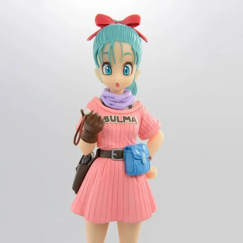 Dragon Ball Kindheit Bulma Figur Animation Zweidimensionale Schöne Mädchen Modell Spielzeug Desktop Chassis Ornament Geschenk